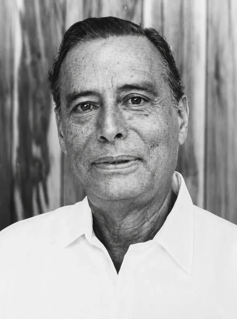 Portrait of George Price, Belize's first Prime Minister and Father of the Nation.